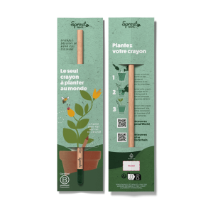 crayon à planter sprout personnalisé