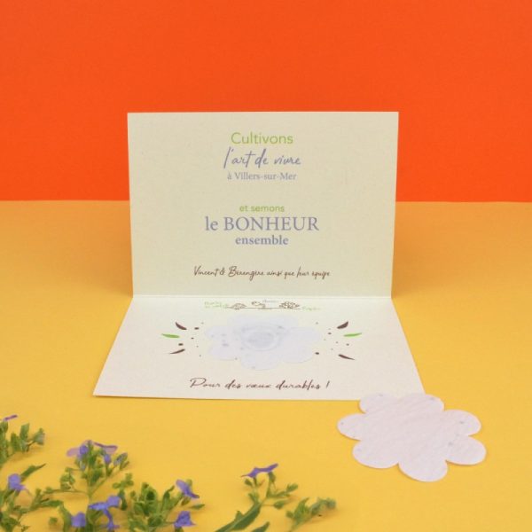 Carte de vœux à planter