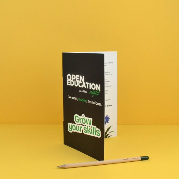 Carte de voeux personnalisée avec crayon à planter