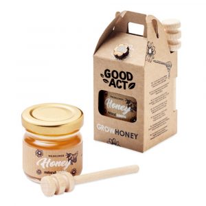 Cadeau miel personnalisé goodies gourmand comestible