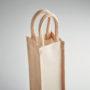 sac pour bouteille de vin publicitaire en jute personnalisable