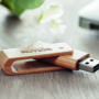 Exemple de Clé USB publicitaire personnalisée en bambou