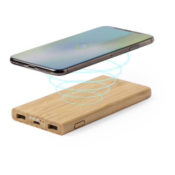 Batterie externe en bambou - 6000 mAh