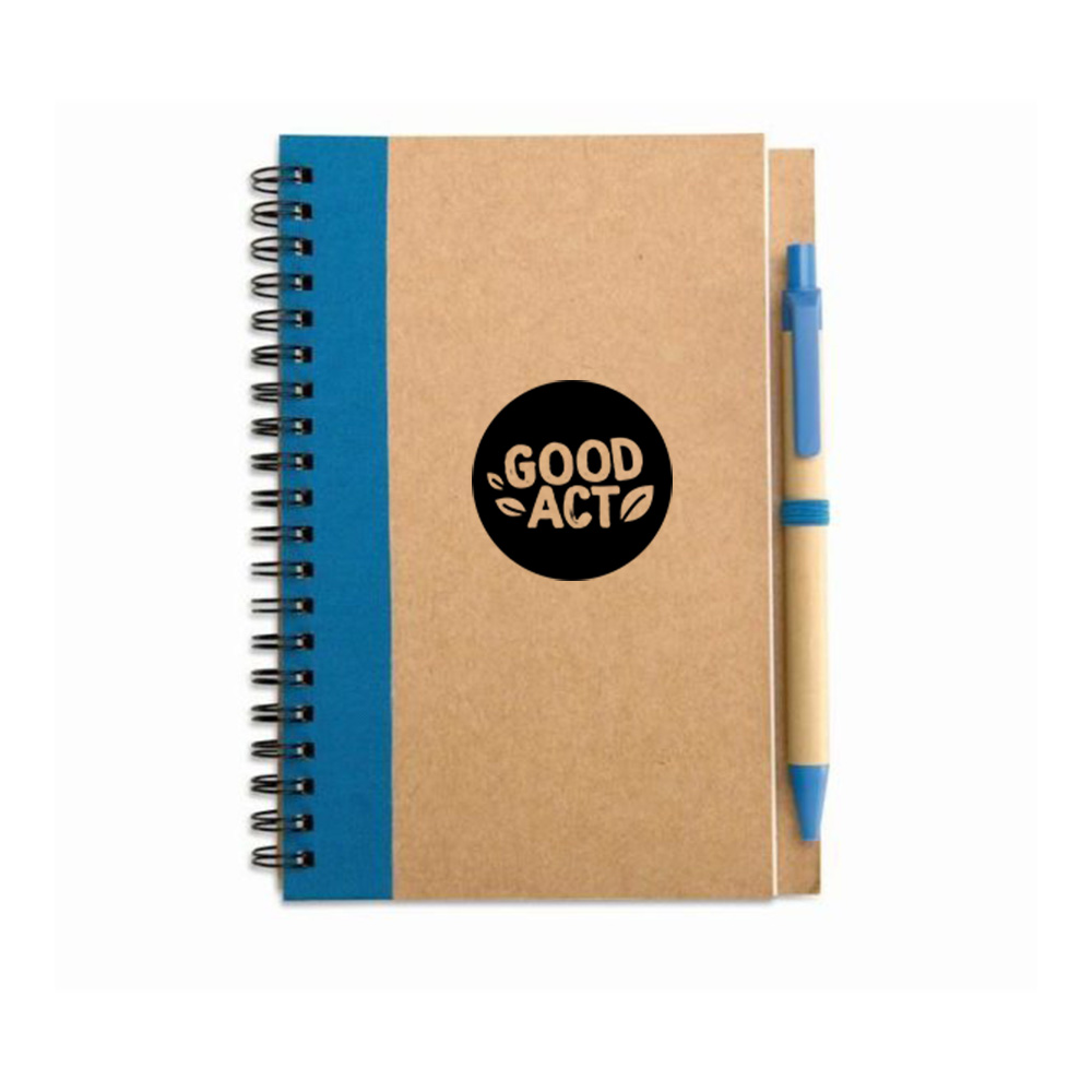 Exemple de carnet publicitaire à spirale personnalisé