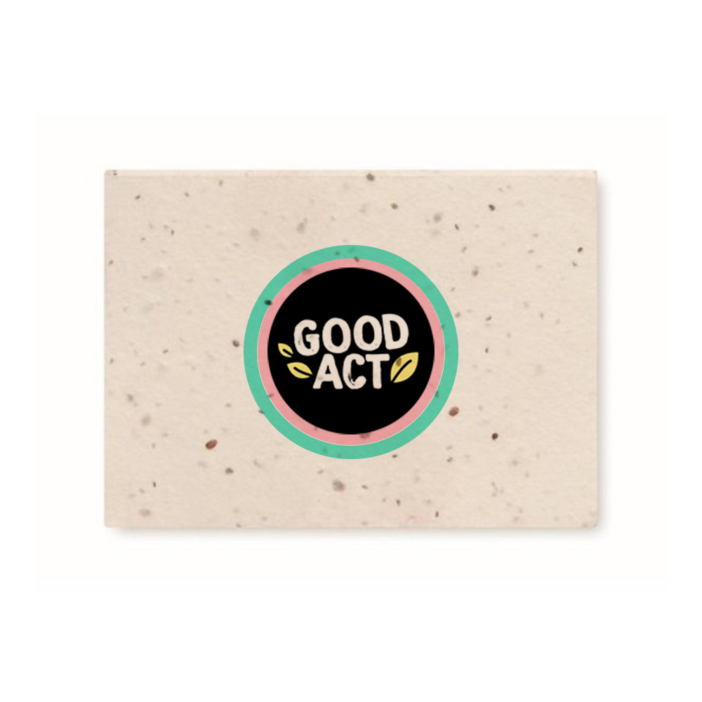 carnet à planter personnalisable avec un logo