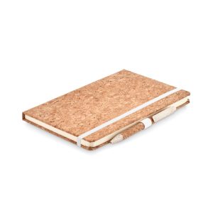 Carnet en liège personnalisé avec un logo