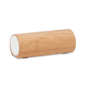 Enceinte publicitaire sans fil bambou personnalisée