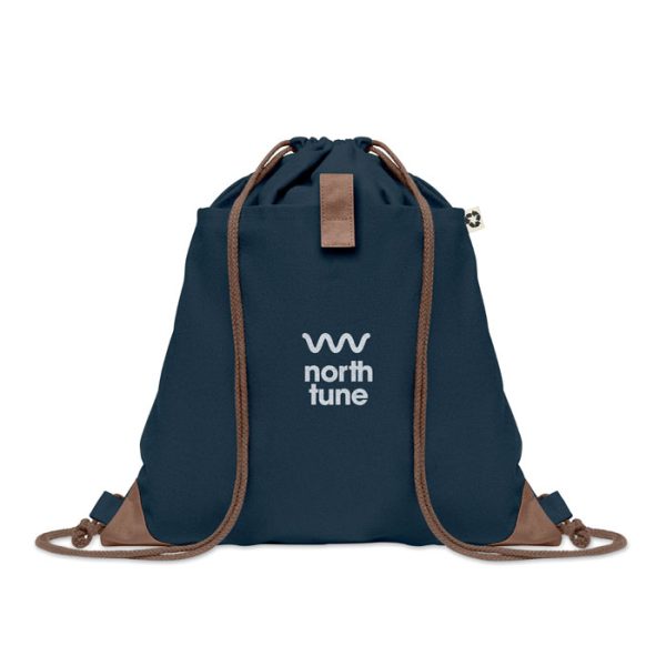 sac publicitaire noir personnalisé avec un logo