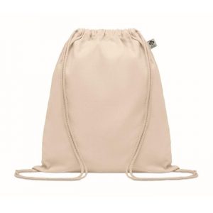 Sac publicitaire à cordon en coton biologique personnalisé 140 gr/m²