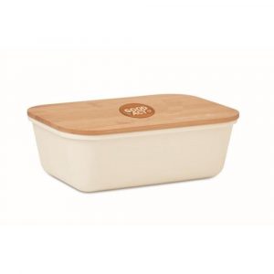 Lunchbox avec couvercle en bambou - 1 litre | Personnalisable