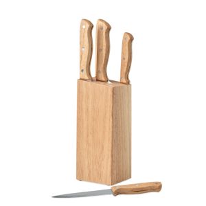 Ensemble de couteaux en bois - 5 couteaux - personnalisable