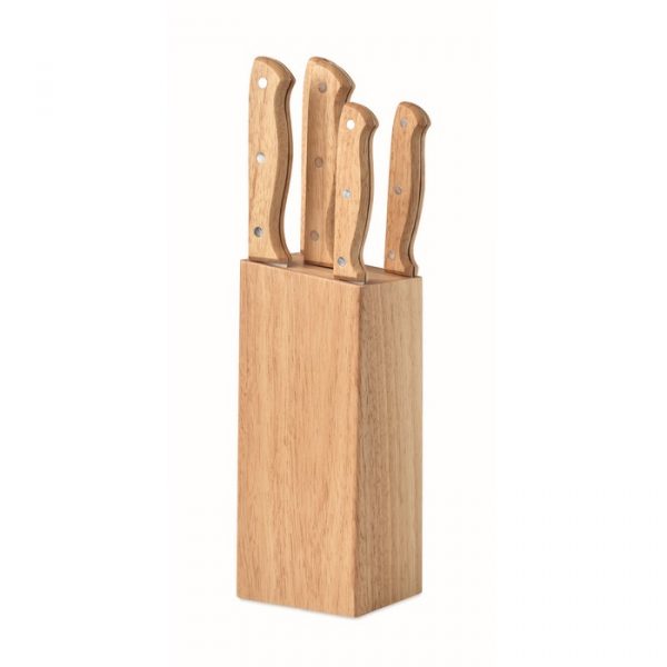 Ensemble de couteaux en bois - 5 couteaux - personnalisable