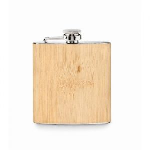 Flasque personnalisable en bambou - 175 ml