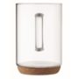 Tasse publicitaire en verre avec base en liège - 400 ml | Personnalisable