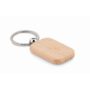 Porte-clés publicitaire rectangulaire en bois personnalisable