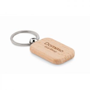 Porte-clés rectangulaire en bois personnalisable