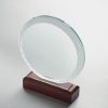 Trophée personnalisable en cristal rond