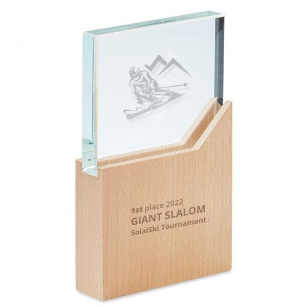 Trophée En Cristal Personnalisable – Gravure Sur Mesure Pour Récompense, Retraite, Cadeau D’entreprise