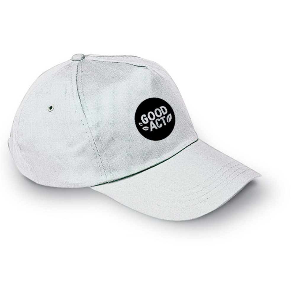 casquette publicitaire blanche classique à personnaliser avec votre logo