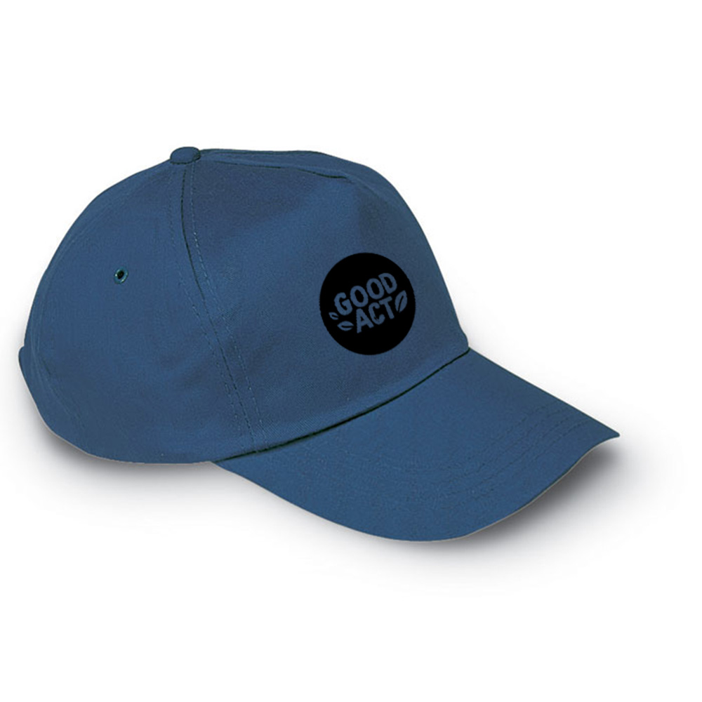 casquette publicitaire bleu classique à personnaliser avec votre logo