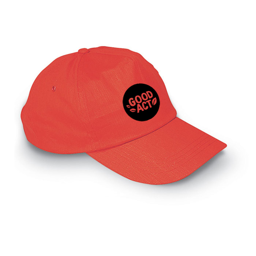 casquette publicitaire rouge classique à personnaliser avec votre logo