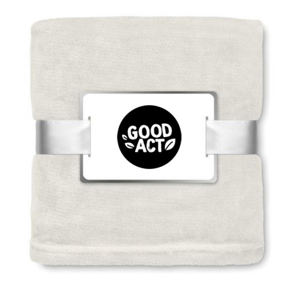 Plaid publicitaire personnalisable avec un logo