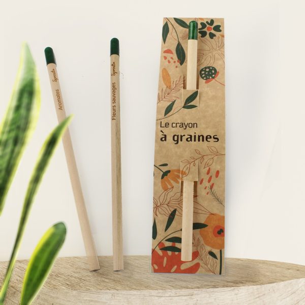Crayon à planter sprout avec étui personnalisable