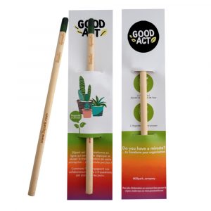 Crayon à planter sprout avec étui personnalisable