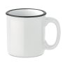 Tasse vintage publicitaire à personnaliser avec marquage par transfert céramique