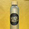 Exemple de marquage en sublimation sur une gourde en verre - Avec logo de Good Act