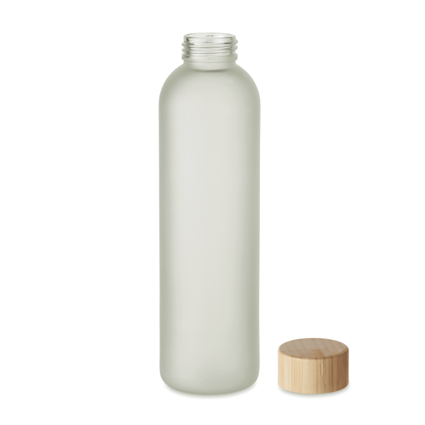 Gourde en verre avec un bouchon en bambou – 650 ml