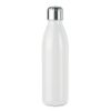 Gourde en verre blanche publicitaire