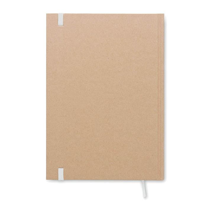 Cahier A5 personnalisable avec couverture rigide en carton recyclé, 200 pages