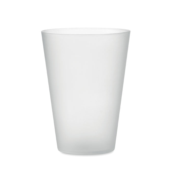 Gobelet ecocube réutilisable à personnalise 300ml - tampographie