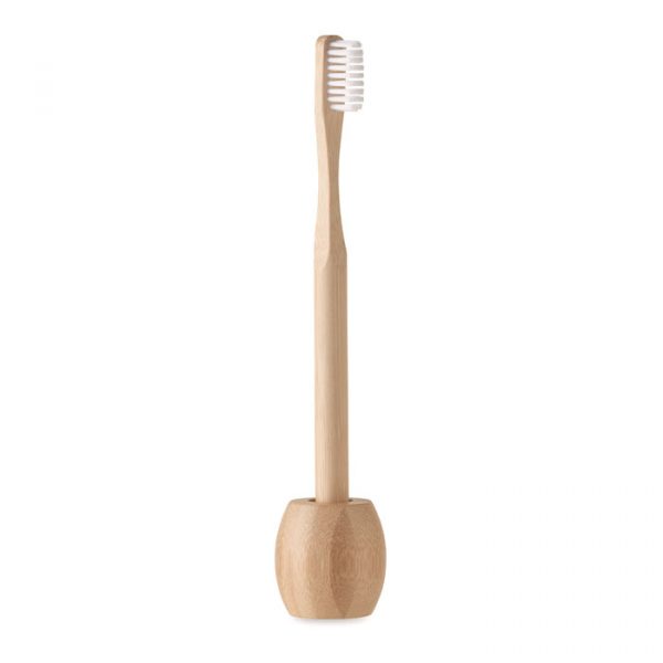 Brosse à dents personnalisable avec manche en bambou