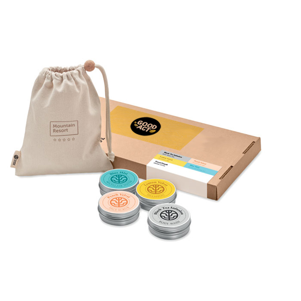 Coffret soin douche personnalisable - Goodies original pour entreprise