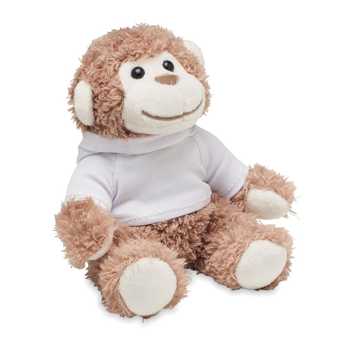 Peluche singe personnalisable pour entreprise
