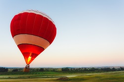 Photo d'une balade en montgolfière