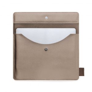 Pochette d'ordinateur publicitaire en cuir recyclé
