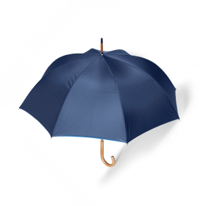 Parapluie de ville Made in France personnalisé avec poignée en bois – Goodies entreprise haut de gamme