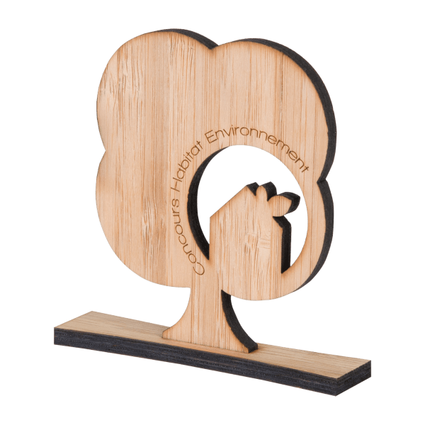 Trophée personnalisable en bois Made in France