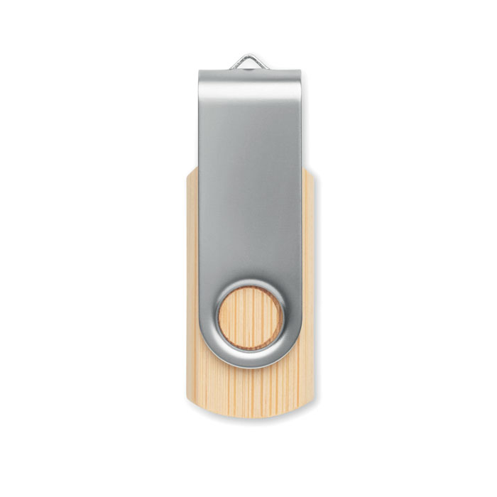 Clé USB 2.0 de 16 Go avec boîtier en bambou personnalisable