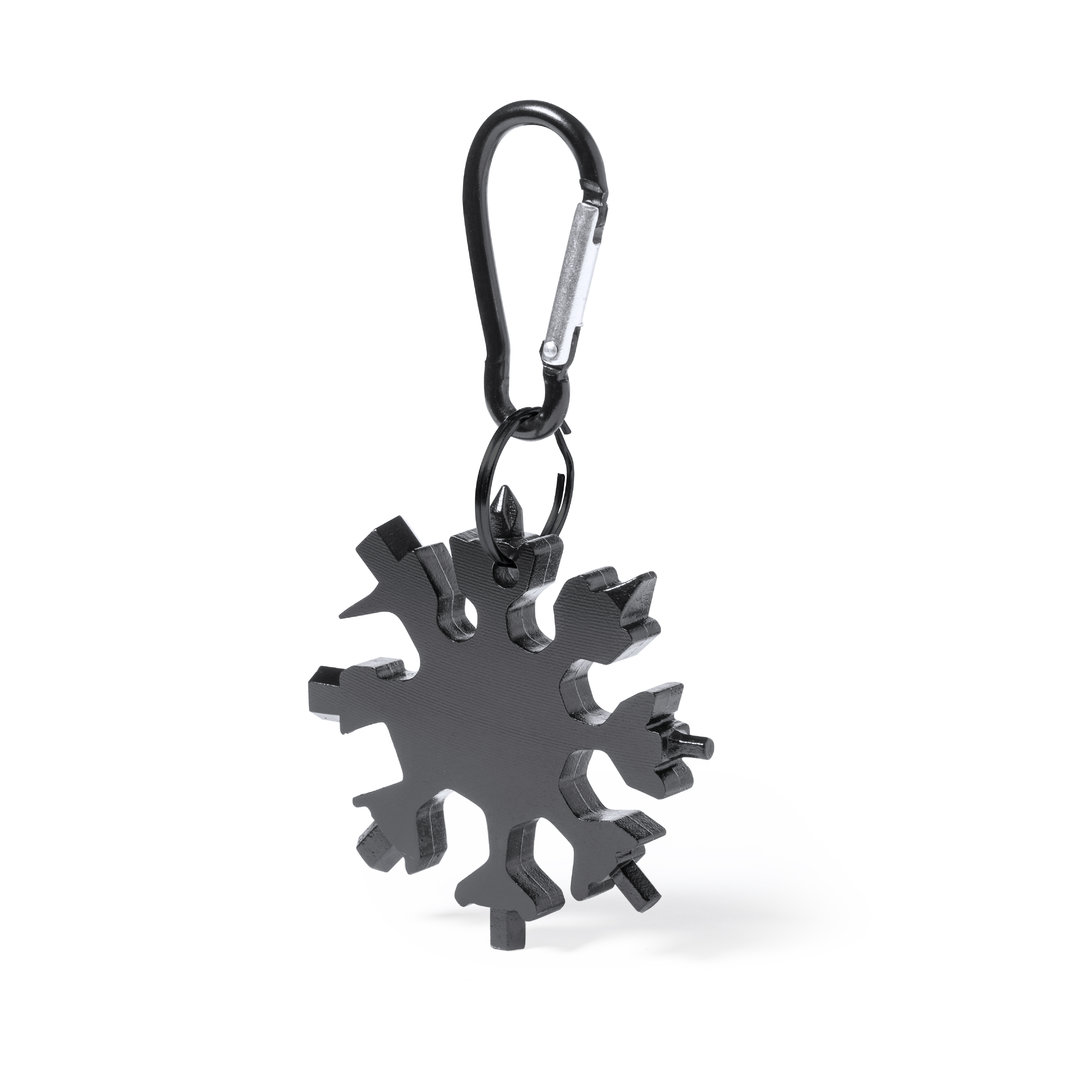 Multitool 18-en-1 SC-HARDWARE – Forme Flocon De Neige, Outil Multifonction Universel