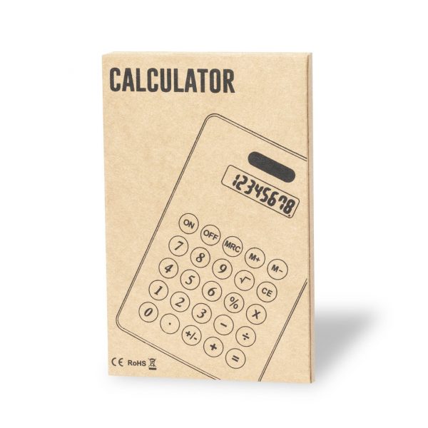 Calculatrice écolo en carton recyclé - Goodies entreprise