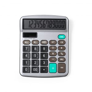 Calculatrice en aluminium à personnaliser - 12 chiffres