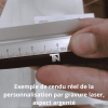 Exemple de personnalisation par gravure laser sur un stylo