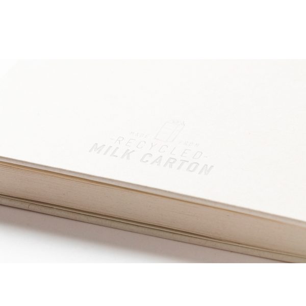 Carnet publicitaire A5 en brique de lait recyclée