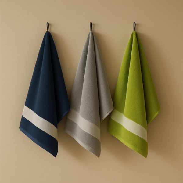 Serviette sport personnalisée en coton recyclé - 50 x 100 cm