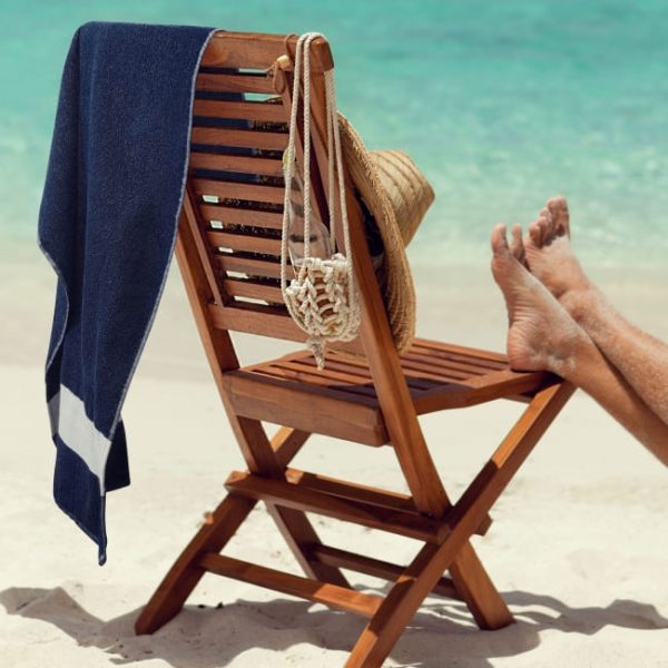 Serviette sport personnalisée en coton recyclé - 50 x 100 cm