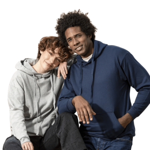 Sweat à capuche unisexe coton bio publicitaire - 280g/m2